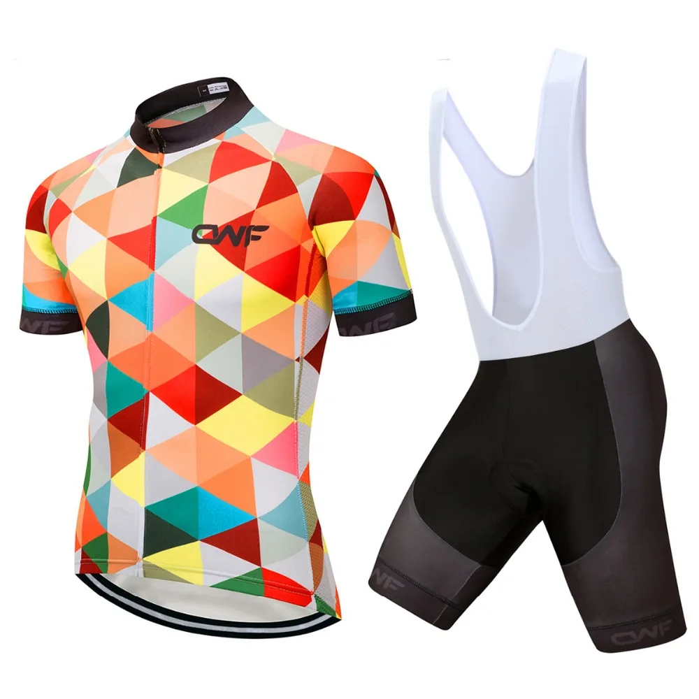 

2019 Anti-UV Cycling Clothing Men Bike Clothes Set Breathable Maillot Ciclismo Wear/Short Sleeve Cycling Jersey Sets Summer