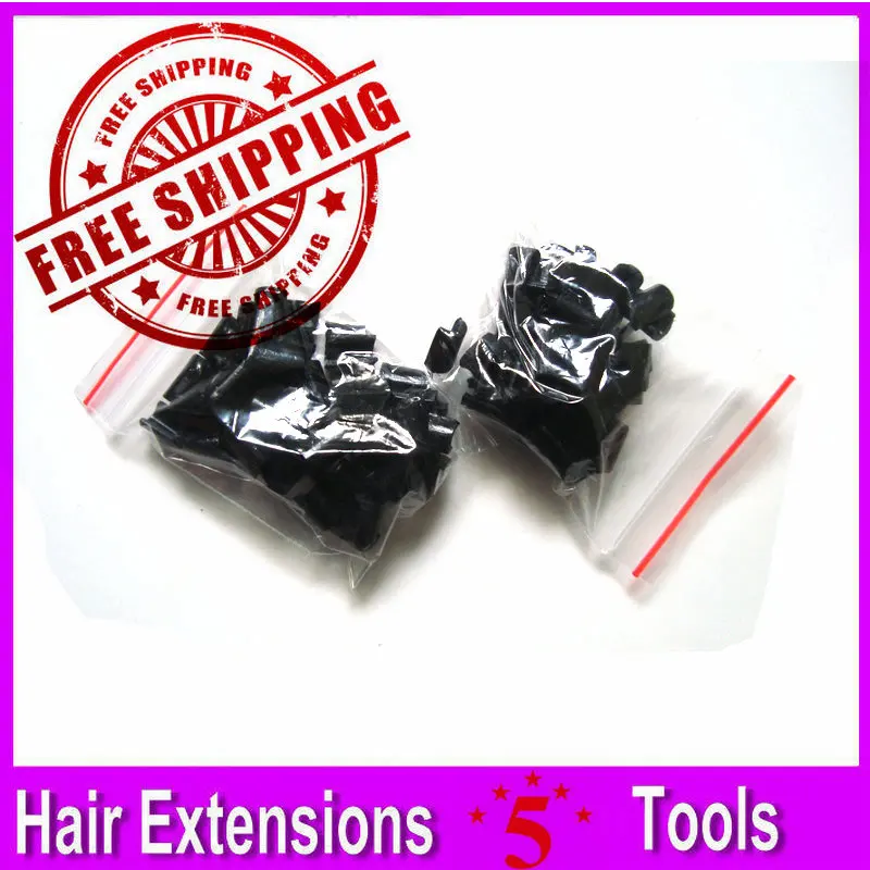 1000Pcs Glue Nail Tip Keratin Nail Tip U Tip For Pre Bonded Hair Extensions, Black Brown Blonde Transparent 4 Colors Optional