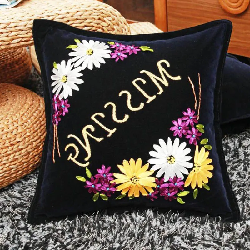 Keepfit Rabbit and Eggs Pillow Cover Sofa Bed Home Decoration A Happy Easter Cute Printing Pillow Case