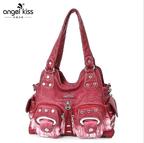 

Stylish women's handbag soft bag zipper wash bag
