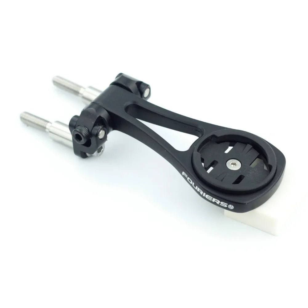 For Garmin Stem Mount - Adjustable Out Front Bike Computer Mount For Wahoo Stem, Road Cycling For Garmin Bike Computer Compatible With Wahoo Elemnt, Bryton, Cateye (Black