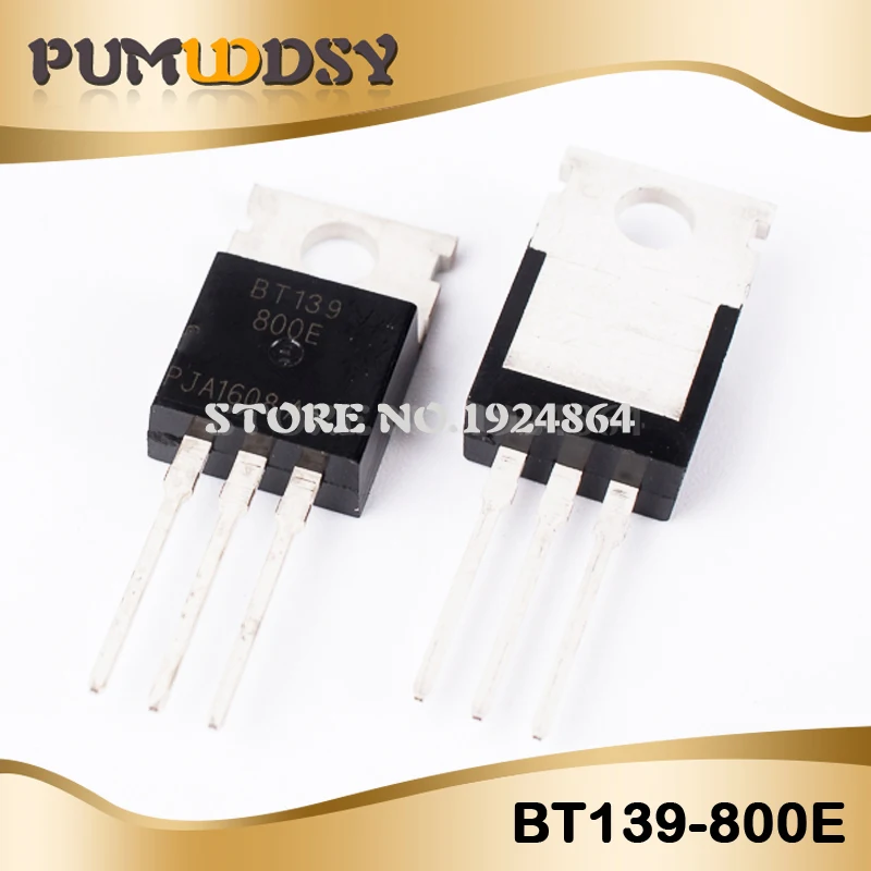 

10pcs BT139-800E BT139 BT139-800 800V 16A Triacs RAIL TRIAC TO-220 new original
