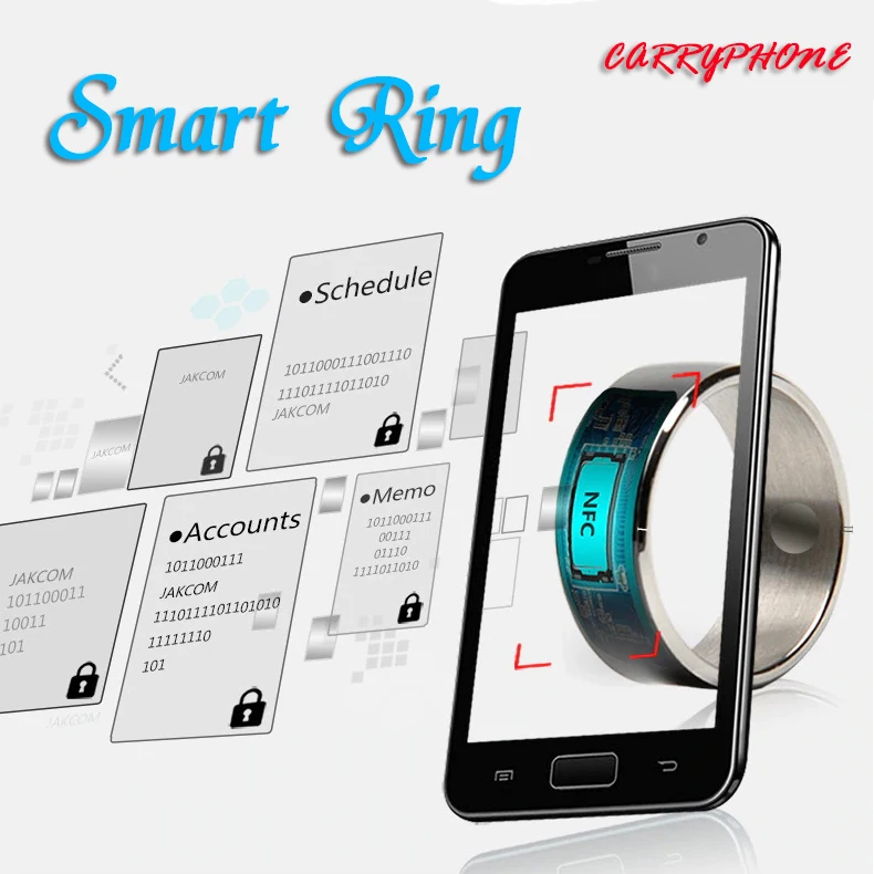 

Jakcom R3F Smart Ring Waterproof for High Speed NFC Electronics Phone with aAndroid Small Magic Ring