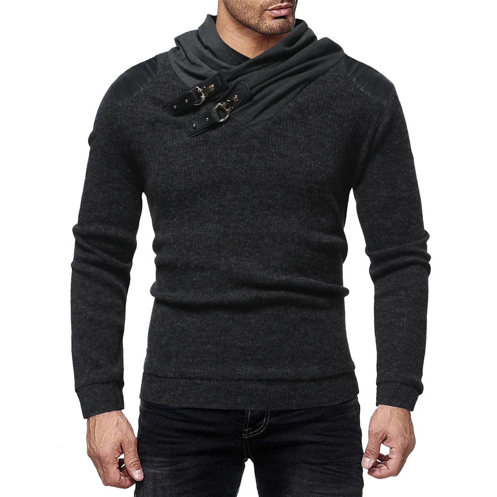 Sweater Pullover Men 2017 New Male Brand Casual Slim Sweaters Men Solid Color Hedging Turtleneck MenS Sweater XXXL