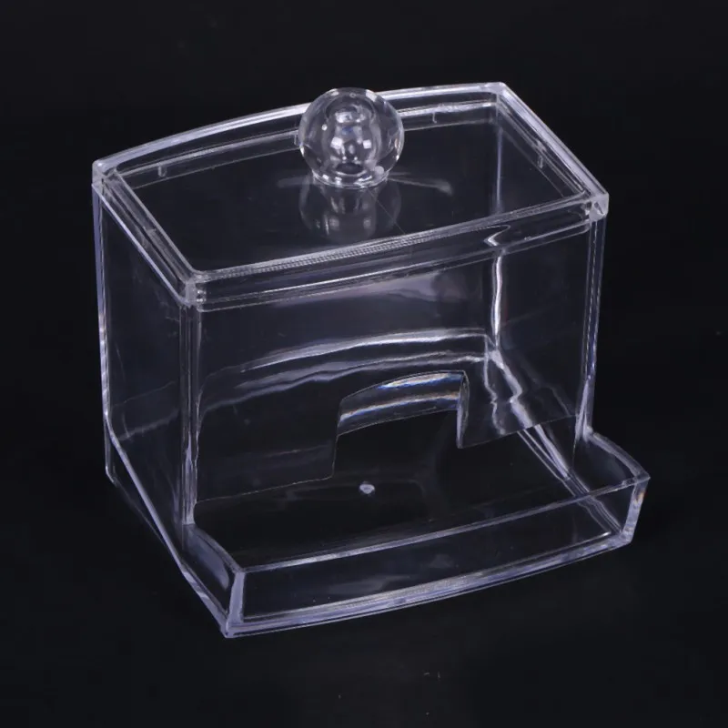 Прозрачная коробка для хранения ватных тампонов