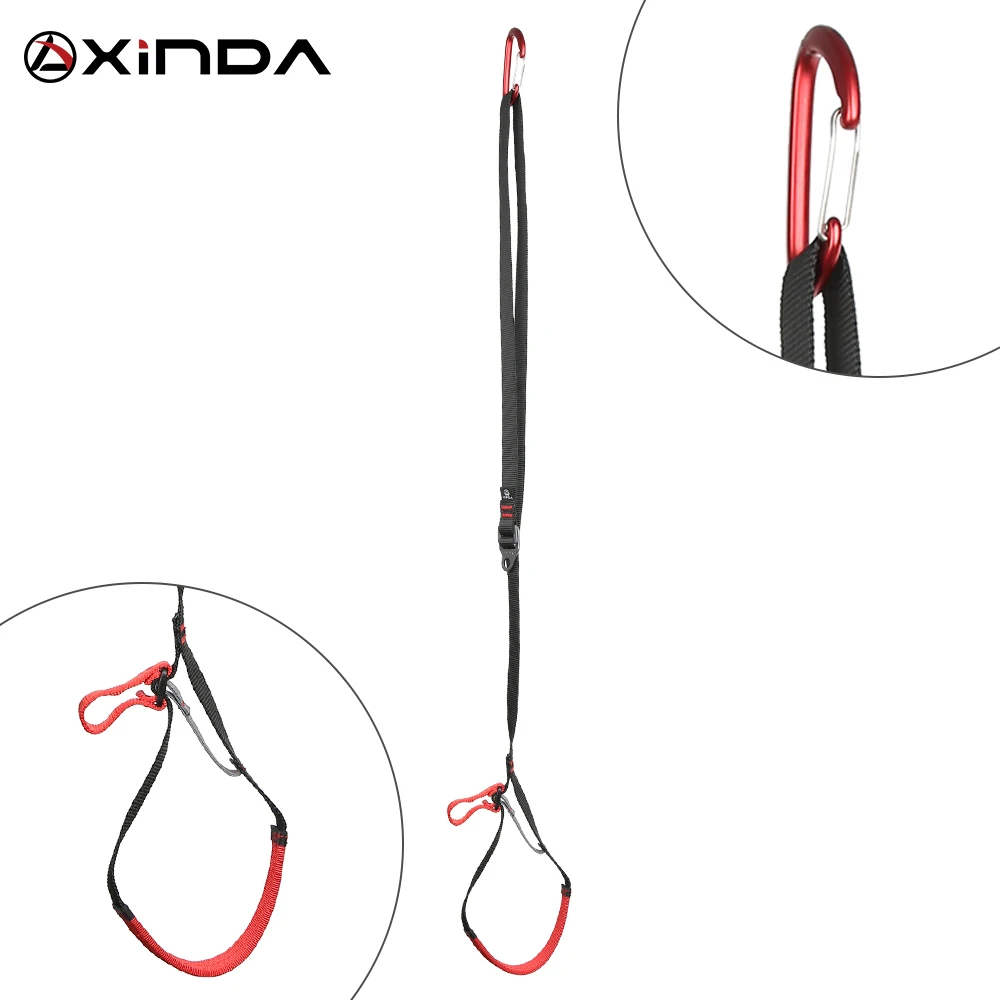 

XINDA Professional Adjustable Webbing Foot Loop Climbing Polyester Foot Loop Ascender Belt Device Band Rock Climbing Equipment