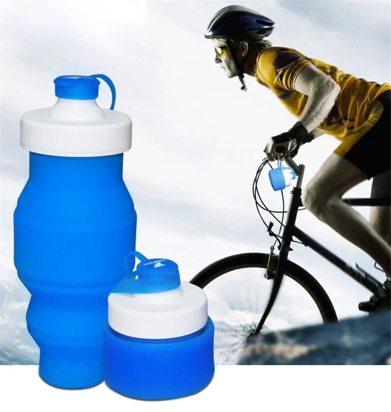 West biking велосипедные бутылки для воды силикагель Складной Путешествия Портативная складная бутылка для воды спортивный велосипед бутылка воды для велосипедиста