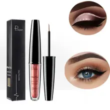 16 цветов Блестящий подводка для глаз жидкость для снятия макияжа глаз Водостойкая Подводка для глаз Блестящий макияж мерцающий металлик профессиональные инструменты красоты подарок