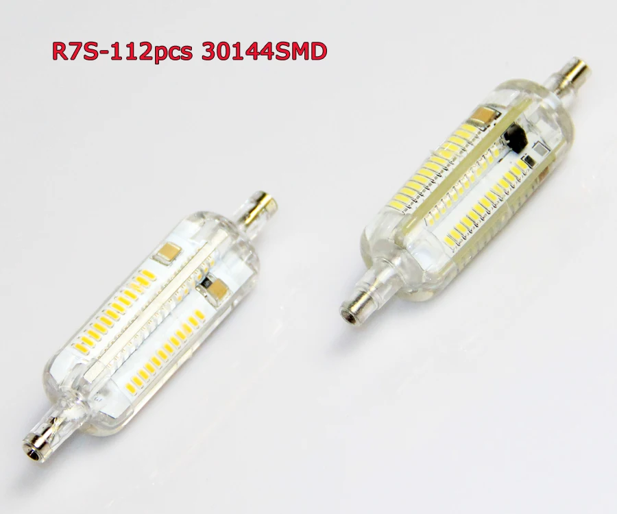 R7S светодиодный светильник 10 Вт 78 мм 15 118 SMD3014 кукурузная лампа из силикагеля
