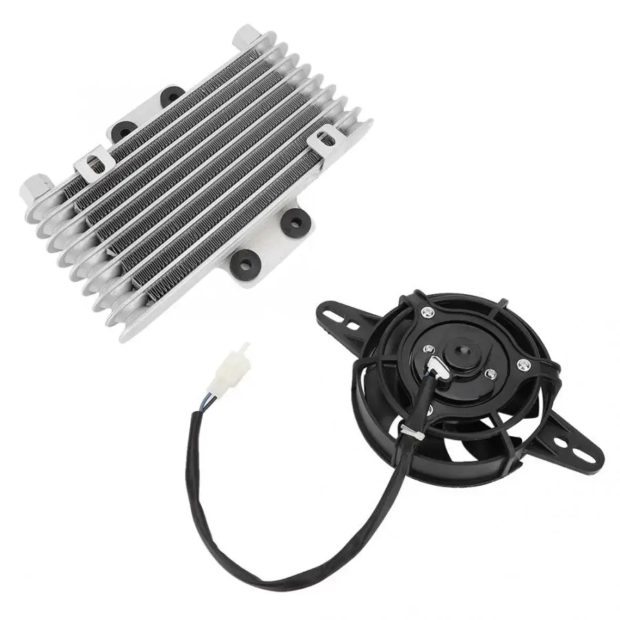 Обновленный алюминиевый моторный масляный вентилятор охлаждения для мотоцикла, Универсальный кулер для воды