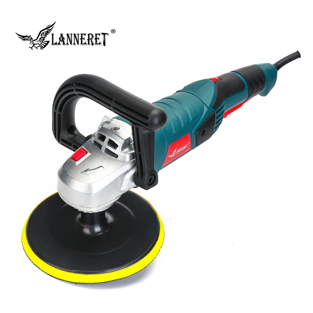 LANNERET 180mm 1200W Electric Car Polisher Variable Speed Buffer Waxer