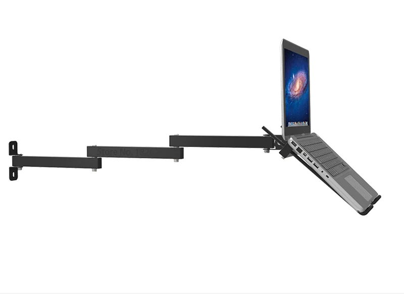 FoldableWallMount1727inchLaptopHolderTwoArmsFullMotion