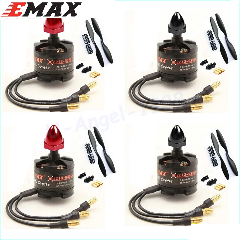 

4set/lot EMAX 2212 MT2213 935KV Brushless Motor for F450 F550 X525 Multicopter Quadcopter 1045 Propellers