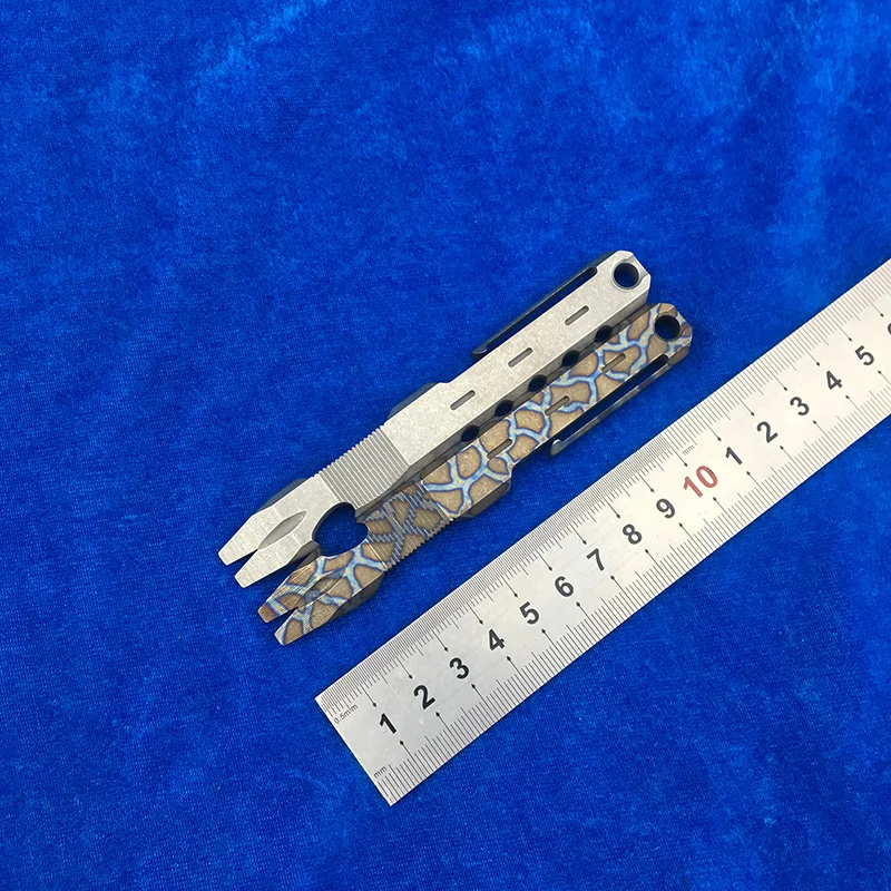 

DICORIA Original Crowbar Titanium Anodized Flat Handle Flat Tips Sticker Camping Outdoor Hunting EDC Tools