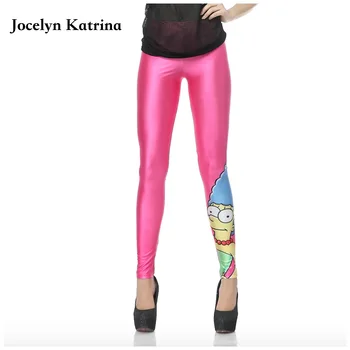 

Jocelyn Katrina Autumn new factory direct digital 3D printing leggings tight waist elastic exercise gym yoga pants