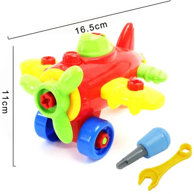 DIY разбираемый мотоцикл самолет классический автомобиль детские развивающие строительные блоки игрушки - Цвет: 01