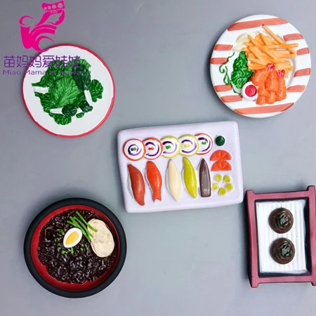 Mininature моделирование еды BJD куклы кухонные горшки и сковородки посуда очки столовые приборы для куклы Барби - Цвет: A4