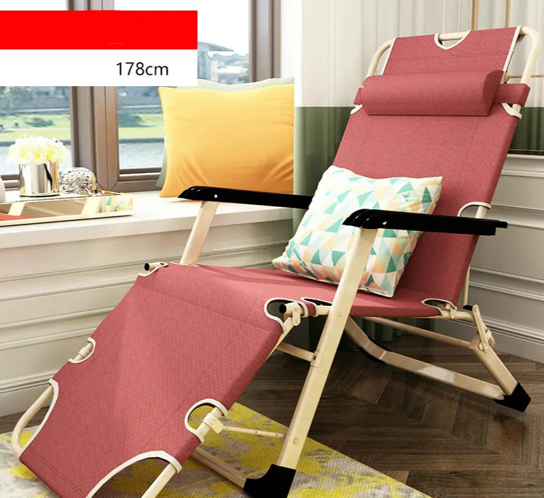 Высокое качество портативное складывающееся откидное кресло простая односпальная кровать уличное кресло балконное кресло для отдыха сетка cadeira - Цвет: C
