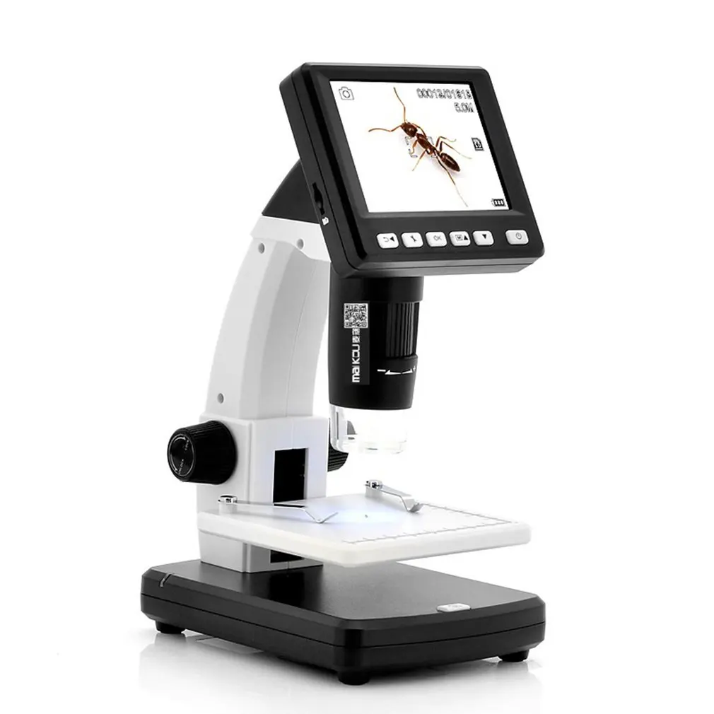 

Maikou 3.5 Inch HD Screen Digital Biological Microscope Multi-Purpose 8LED HD Electronic Magnifier Microscope Professional