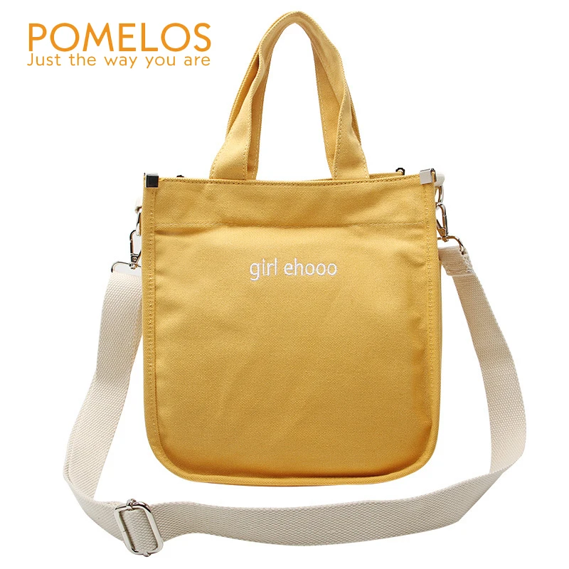 

POMELOS Women Shoulder Bag Canvas School Bags For Teenage Girls Women Handbags Crossbody Messenger Small Bags 2019 New Arrivals