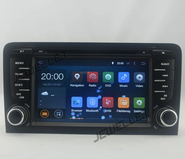 Octa core IPS screen Android 9.0 Car DVD GPS radio Navigation for Audi A3 S3 2003-2013 with 4G/Wifi DVR OBD mirror link 1080P