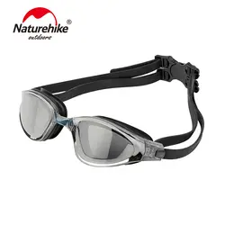 Naturehike Анти-туман УФ-Защита плавательные очки Professional Мужчины Женщины водостойкие силиконовые очки Взрослые очки NH18Y010-J