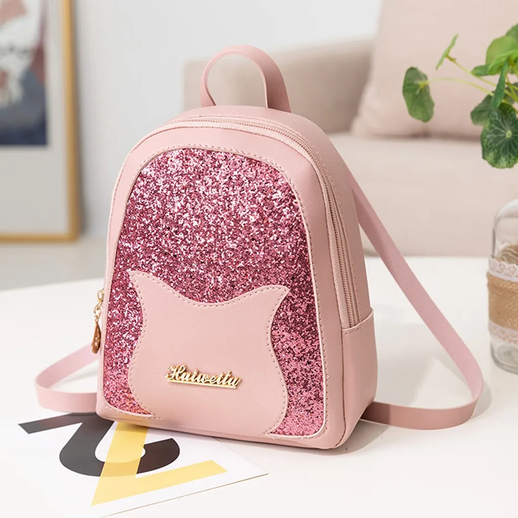 

2019 Fashion Lady Shoulders Small Backpack Letter Purse Mobile Phone Bag