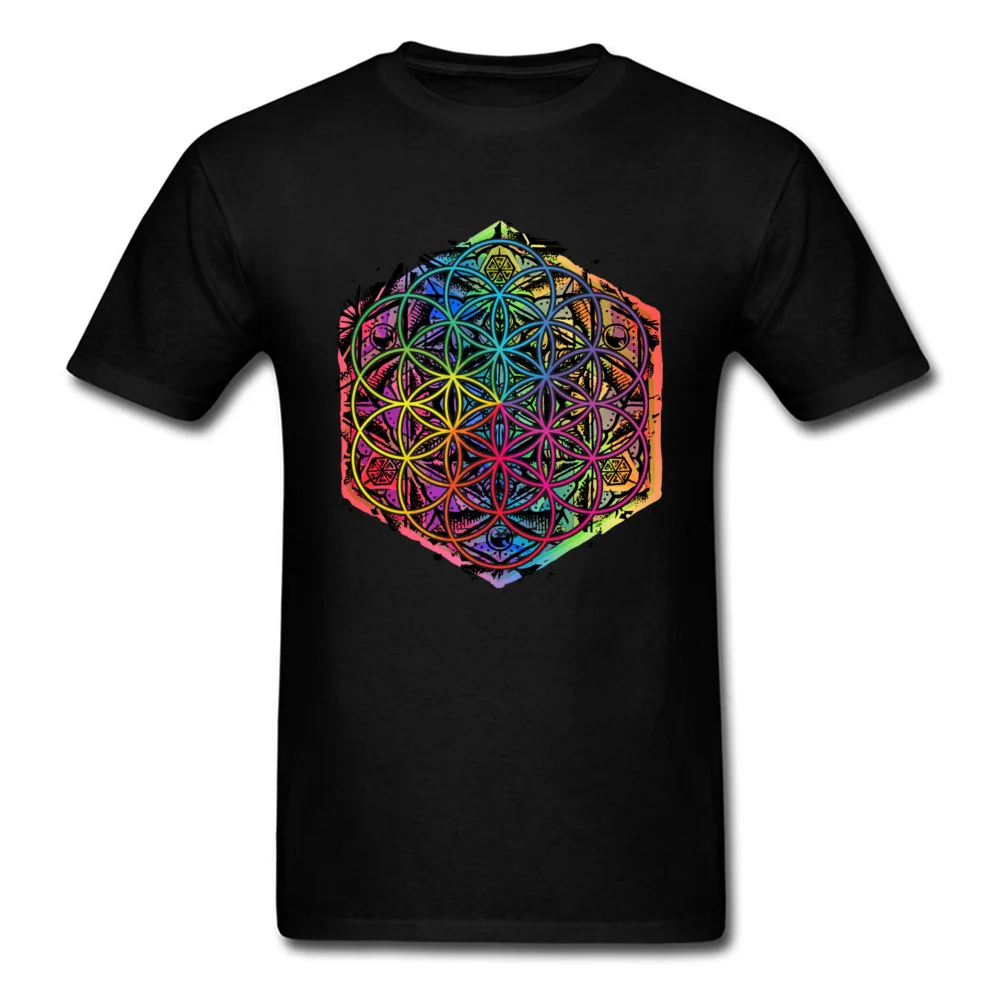 Sacred Geometry Flower of Life Mandala Color 1_black