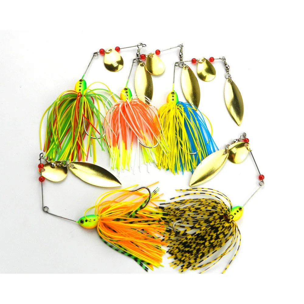 2015 top Fishing Lure Design Fishing Tackle 5 color Spoon Lures 5pc