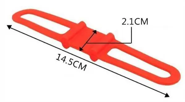 4 шт. Велоспорт велосипед эластичный силиконовый ремешок держатель света фонарик повязки портативный крепежные товары эластичный галстук веревка GYH