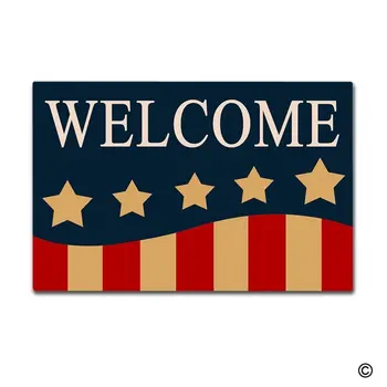 

Msmr Doormat Entrance Floor Mat Stripes Coir Mat Non-Slip Doormat 30 Inch By 18 Inch Machine Washable Non-Woven Fabric