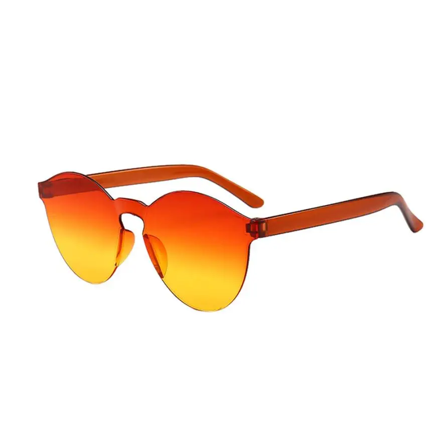 Изысканные очки для велоспорта, женские и мужские солнцезащитные очки, прозрачные ретро солнцезащитные очки, уличные бескаркасные уличные полезные фантастические очки - Цвет: D
