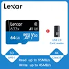 Lexar 16gb 32gb carte sd 64gb Micro SD card up to 95M/s Class10 633x UHS-I  128gb Memory Card TF Flash Card With Card reader ► Photo 2/6