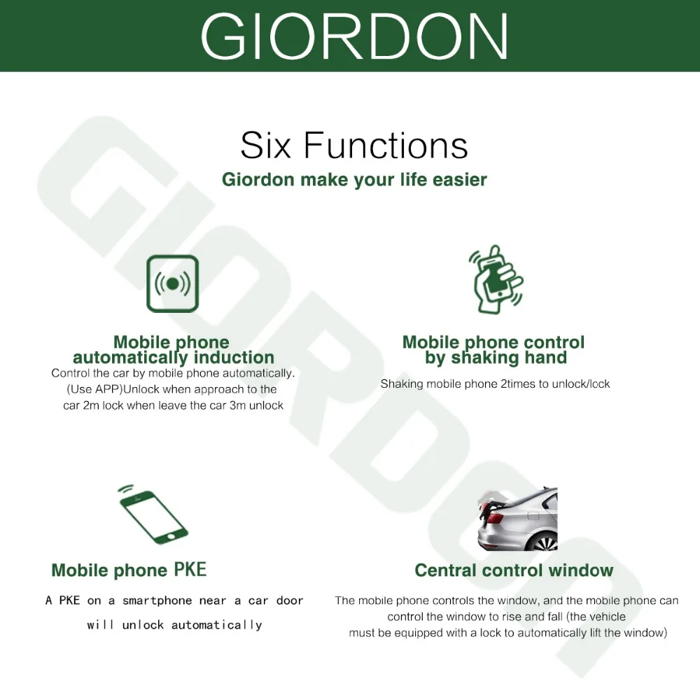 Ceny System alarmowy samochodu Smartphone kompatybilny z ios i telefon z systemem android system startowy samochodu zdalny inteligentny klucz PKE samochód 686A + B