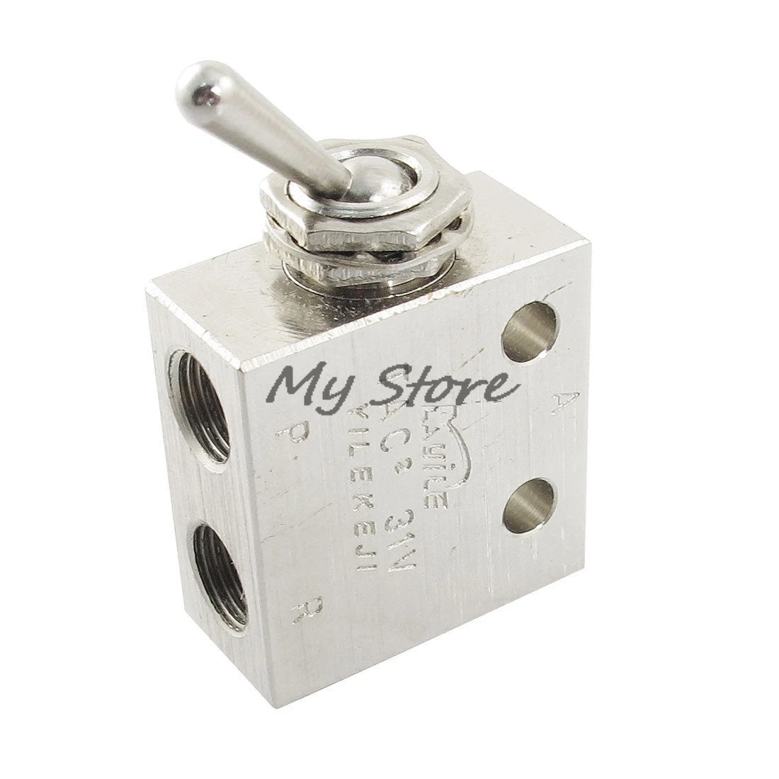 

1/8"PT Thread 2 Position 3 Way Rectangle Mechanical Air Pneumatic switch Valve TAC2-31V