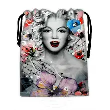 H-P744 Custom Marilyn Monroe collage#3 drawstring bags for mobile phone tablet PC packaging Gift Bags18X22cm SQ00806#H0744