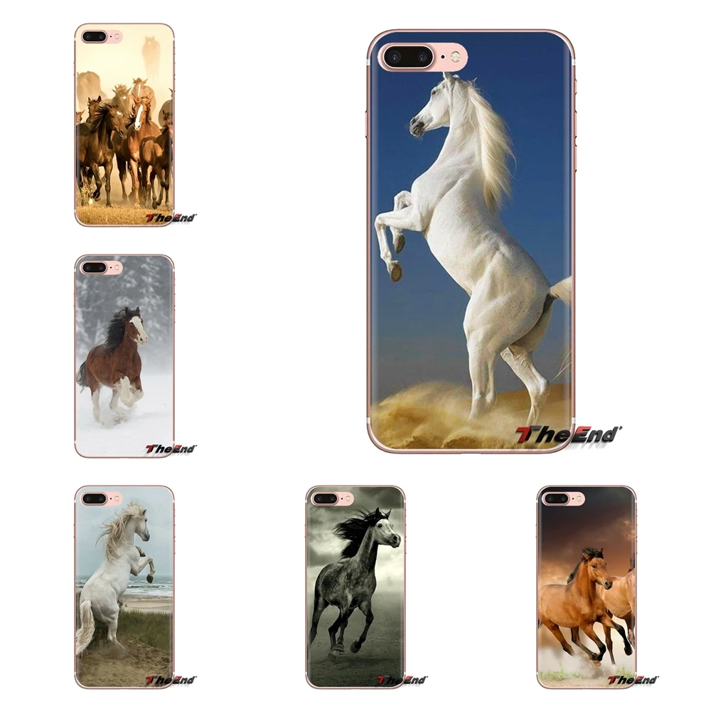 Silicone Cases Covers For Oneplus 3T 5T 6T Nokia 2 3 5 6 8 9 230 3310 2.1 3.1 5.1 7 Plus 2017 2018 Wild horses Running at sunset |