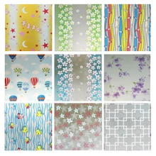 Клейкие стеклянные наклейки раздвижная дверь балкон целлофановая ванная комната спальня окно туалетный окно пленка ширина 80 см