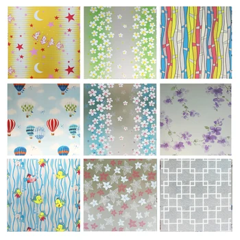 

Adhesive glass stickers sliding door balcony cellophane bathroom bedroom window dressing window film width 80cm
