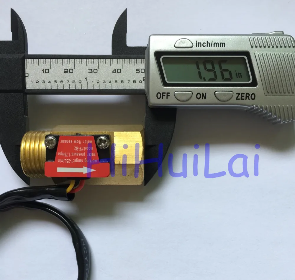YF-B2 brass Hall flow sensor meter  (5)