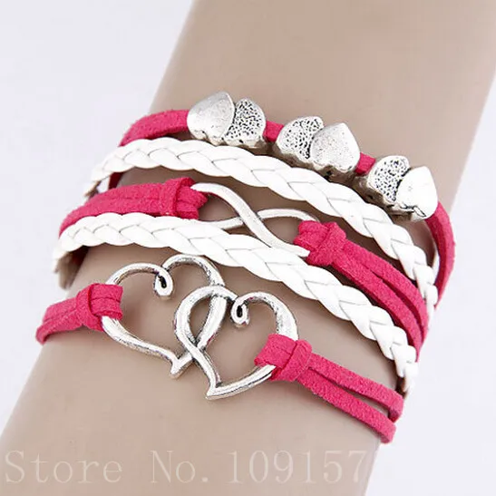 

Multilayer Braided Bracelets , Multicolor woven leather bracelet & Bangle 8BD114