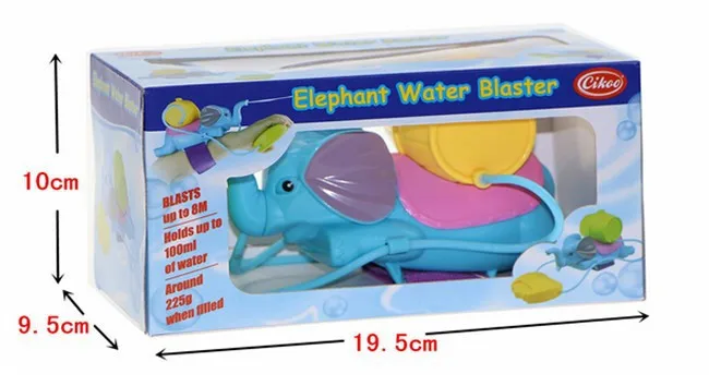 Actionbabei детей водяной пистолет играть в игры малыш безделушка животного синий слон игрушка запястье воды blaste бороться с друг