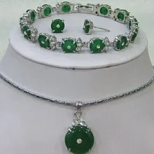 Красивая тарелка зеленый драгоценный камень браслет серьги кулон ожерелье Кварцевые изысканные свадебные широкий часы Крылья женские королева