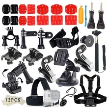 For Gopro Accessories Set for go pro hero 5 4 3 kit mount For EKEN H9 H9R SJCAM SJ4000 For Xiaomi yi 4K Action Camera