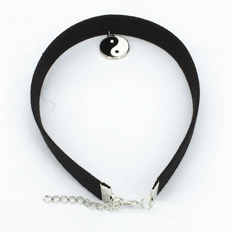Горячая Мода Bijoux черный бархат ленты сплетни/Сердце ожерелье кулон Макси