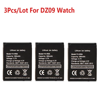

3Pcs x 380mAh Smart Watch Battery For DZ09 Smart Watch Battery Replacement Battery for DZ09 A1 smart watch