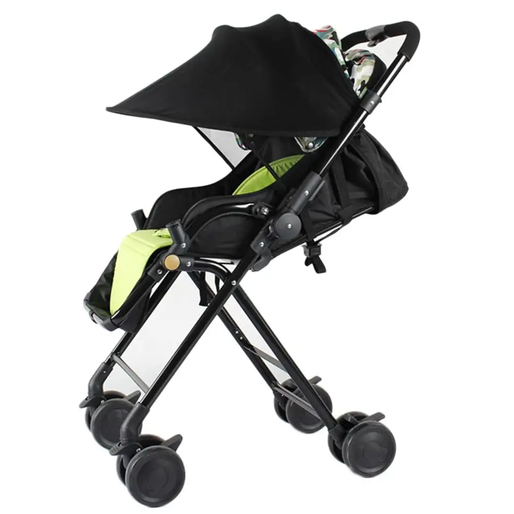 Universal Stroller Sun Shade Canopy Stroller Cover Awning Baby Carriage Pushchair Prams Buggy Visor Cover Wide Sun Shield Windproof Summer Anti-UV Umbrella Canopy Infant Trolley Parasol