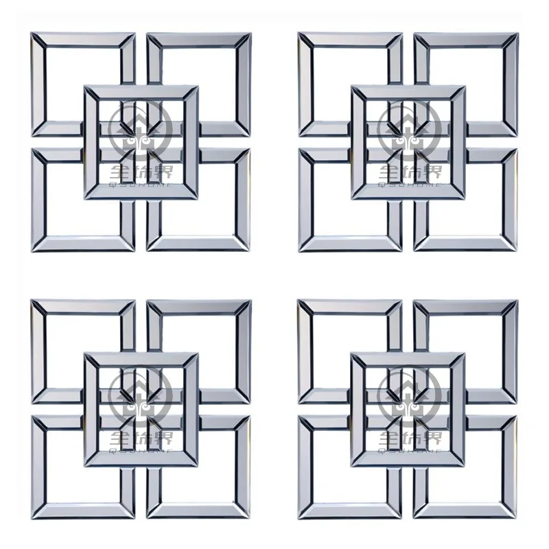 Зеркальный Настенный декор квадратное скошенное настенное зеркало в рамке настенное искусство D-F1309