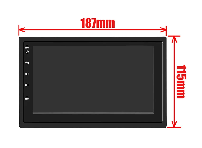 Sale 2019 Super Slim Design 7" HD Android 8.1 In Dash Car Stereo GPS Navigation Auto Radio FM RDS Audio Video WiFi Multimedia System 12