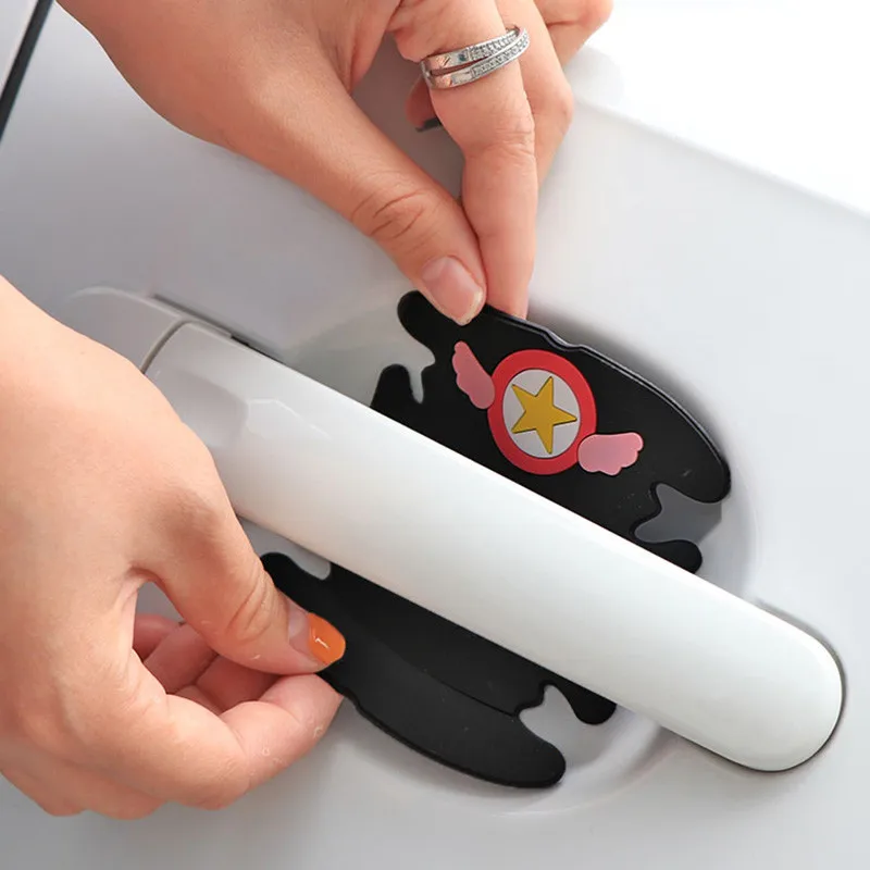 

Exterior Door Handle Bowl Covers Protective Stickers Decoration Auto Accessories Universal for All Cars, Trunks, SUV, Vans, etc